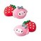 PERFECTSIGHT Cute Rabbit Switch Thumb Grips for Nintendo Switch OLEDLite Console Anime Soft Silicon Joystick Caps 4PCS Kawaii 3D Analog Stick Button Cover for NS Joycon Controller Strawberry