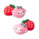 PERFECTSIGHT Cute Rabbit Switch Thumb Grips for Nintendo Switch OLEDLite Console Anime Soft Silicon Joystick Caps 4PCS Kawaii 3D Analog Stick Button Cover for NS Joycon Controller Strawberry