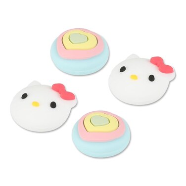PERFECTSIGHT Cute Switch Thumb Grip Caps Compatible with Nintendo Switch OLEDLite Console Kawaii Soft Silicone Analog Stick Button Cover for Ns Joycon Controller4PCS Anime Joystick Caps Kitty