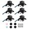 JAOYSTII Joycon Joystick Replacement 6 Pack Replacement Joystick Analog Thumb Stick for Switch Joycon Controller Switch Lite LeftRight Analog Joystick with Thumbstick Caps Screws 6pcs Black