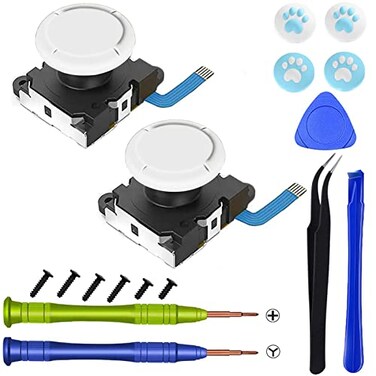 VGBUS Joystick Replacement for Switch LiteRepair Joystick Replacement Tool Kit for Switch lite and Nintendo Joycon Controller with Triwing ScrewdriverThumb Grip Caps Tweezers