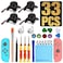 MYPIN New Version 4 Pack Joycon Joystick Replacement 3D Joystick Analog LeftRight Thumb Sticks Sensor Caps for Nintendo Switch Joy Con Controller Joycon Repair Kit NS Repair Tool 33 PCS