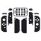 eXtremeRate DIY Replacement Shell Buttons for Nintendo Switch Switch OLED Black Soft Touch Custom Housing Case with Full Set Button for Joycon Handheld Controller Console Shell NOT Included