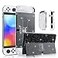 FANPL Glitter Case Compatible with Nintendo Switch OLED Model 2021 Dockable Console Shell and Sparkle Soft TPU Ergonomic Joycon Case