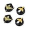 DLseego Skyward Sword Thumb Grips Caps for Switch Lite SwitchOLED Joycon Joystick Protive Button Caps Soft Silicone Cool Analog Controller Joystick Cover 4PCS Black