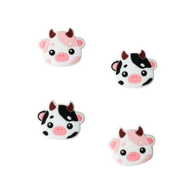 StickieTech Switch Joycon Thumb Grip Caps Soft Cute Silicone Joystick Cover Compatible with Nintendo SwitchOLEDSwitch Lite Analog Stick Grips Button Covers 4PC Set Pink Black