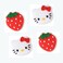 PERFECTSIGHT Switch Silicone Joycon Thumb Grip Caps Joystick Cover Compatible with Nintendo SwitchOLEDSwitch Lite4PCS KittyStrawberry