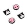 WISHAVEN Silicone Thumb Grip Caps Compatible with Nintendo Switch Soft Protective Thumbstick Covers for Switch OLED and Switch Lite 4PCS Cute Skull and Rabbit Design