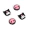 WISHAVEN Silicone Thumb Grip Caps Compatible with Nintendo Switch Soft Protective Thumbstick Covers for Switch OLED and Switch Lite 4PCS Cute Skull and Rabbit Design