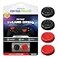 KontrolFreek NoSlip Thumb Grips for Nintendo Switch Pro and Switch 2 Controller 4Pack Red Black