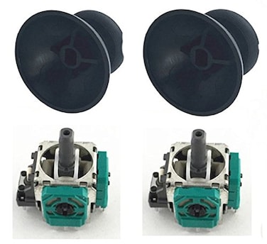 Zoozie LA Replacement 3D Analog Joystick Thumb Stick Grip Cap Rocker Cover Sensor for Switch NS NX Pro Controller