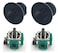 Zoozie LA Replacement 3D Analog Joystick Thumb Stick Grip Cap Rocker Cover Sensor for Switch NS NX Pro Controller