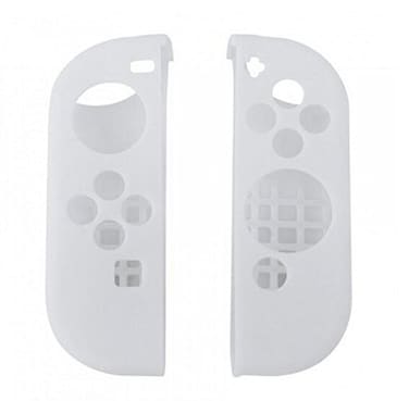 Ambertown Silicone Protective Skin Soft Shell Case Cover for Switch Controller Skin ClearWhite