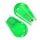 uxcell Ellipse Oval Joystick Head Rocker Ball Top Handle Arcade Game Replacement Green 2pcs
