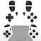 eXtremeRate Replacement Full Set Buttons Compatible with ps5 Edge Controller Black Dpad Share Options Home Face Buttons R1 L1 R2 L2 Triggers Compatible with ps5 Edge Controller Without Controller