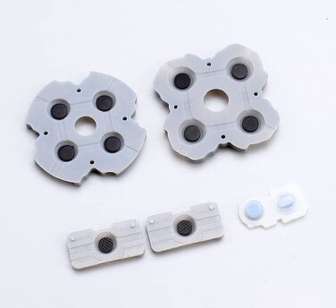 Ambertown Conductive Adhesive Rubber Pad Silicone Pads Buttons Replacement for PS5 Controller Button Kit