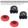 PlayRealm Playrealm FPS Thumbstick Extender 3D Texture Rubber Silicone Grip Cover 2 Sets for PS5 PS4 ControllerBioH Red