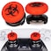 PlayRealm Playrealm FPS Thumbstick Extender 3D Texture Rubber Silicone Grip Cover 2 Sets for PS5 PS4 ControllerBioH Red