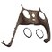 eXtremeRate Wood Grain Decorative Trim Shell Compatible with p s 5 Controller Soft Touch DIY Replacement Clip Shell Custom Plates Cover Compatible with p s 5 Controller with Accent Rings