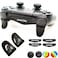 Asokex L2 R2 Ps4 Trigger Extenders 1 Pair L2 R2 Triggers 4pcs Joystick Cap 2 Pairs LED Light Bar Decal for PlayStation 4 Controller