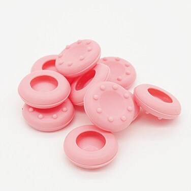 Ambertown 10 x Analog Controller Thumb Stick Grip Thumbstick Joystick Cap Cover for PS4 PS3 for Xbox 360 Xbox One Pink