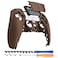eXtremeRate Wood Grain Soft Touch Touchpad Front Top Shell Compatible with ps5 Controller BDM010 020 030 040 050 DIY Replacement Shell Custom Touch Pad Cover Compatible with ps5 Controller