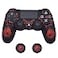 BRHE Skin for PS4 Controller AntiSlip Grip Silicone Cover Protector Case Compatible with PS4 SlimPro WirelessWired Gamepad Controller with 2 Dragon Carving Thumb Grip Caps