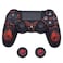 BRHE Skin for PS4 Controller AntiSlip Grip Silicone Cover Protector Case Compatible with PS4 SlimPro WirelessWired Gamepad Controller with 2 Dragon Carving Thumb Grip Caps