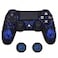 BRHE Skin for PS4 Controller AntiSlip Grip Silicone Cover Protector Case Compatible with PS4 SlimPro WirelessWired Gamepad Controller with 2 Dragon Carving Thumb Grip Caps