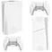VIVO 2in1 Wall and Under Desk Mount Bracket Designed for PS5 and PS5 Slim Gaming Console PlayStation 5 Standard and Digital Edition Vertical Wall Display 2 Controller Mounts White MOUNTPS5CW