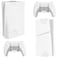 VIVO 2in1 Wall and Under Desk Mount Bracket Designed for PS5 and PS5 Slim Gaming Console PlayStation 5 Standard and Digital Edition Vertical Wall Display 2 Controller Mounts White MOUNTPS5CW