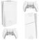 VIVO 2in1 Wall and Under Desk Mount Bracket Designed for PS5 and PS5 Slim Gaming Console PlayStation 5 Standard and Digital Edition Vertical Wall Display 2 Controller Mounts White MOUNTPS5CW