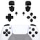 eXtremeRate Replacement Dpad R1 L1 R2 L2 Triggers Share Options Face Buttons Chrome Black Full Set Buttons Compatible with ps5 Controller BDM030 BDM040 BDM050 BDM060 Controller NOT Included