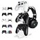 OAPRIRE Controller Stand Headset Stand 3 Tier Acrylic Gaming Controller Holder Compatible with PS4 PS5 PC Xbox Universal Design Clear