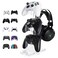 OAPRIRE Controller Stand Headset Stand 3 Tier Acrylic Gaming Controller Holder Compatible with PS4 PS5 PC Xbox Universal Design Clear