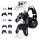 OAPRIRE Controller Stand Headset Stand 3 Tier Acrylic Gaming Controller Holder Compatible with PS4 PS5 PC Xbox Universal Design Clear