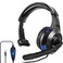 arVin One Ear Headset with Mic for PS5PS4Xbox OneXbox Series XSNintendo SwitchLiteSteam Deck Gaming Headphone with Microphone Control 35MM Wired Unilateral Chat Headset for LaptopTabletsPhonePC