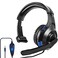 arVin One Ear Headset with Mic for PS5PS4Xbox OneXbox Series XSNintendo SwitchLiteSteam Deck Gaming Headphone with Microphone Control 35MM Wired Unilateral Chat Headset for LaptopTabletsPhonePC