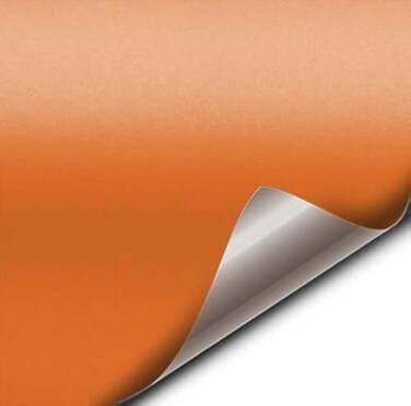 VViViD Matte Orange Vinyl Wrap Roll with Air Release Technology 3ft x 5ft
