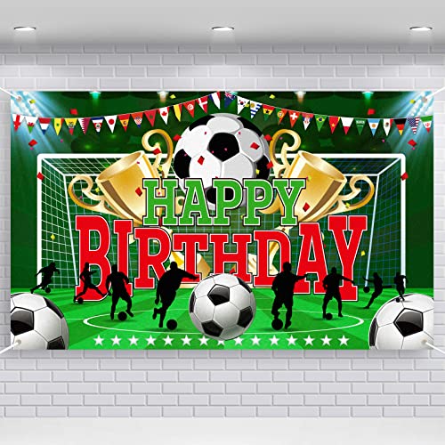 دوروني Durony Soccer Party Backdrop 708 x 433 inches