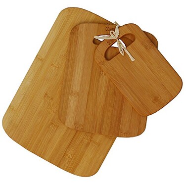 Oceanstar 3Piece Bamboo Cutting Board Set Natural