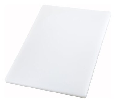 Winco HeavyDuty Plastic Cutting Board 15 x 20 x 1 White