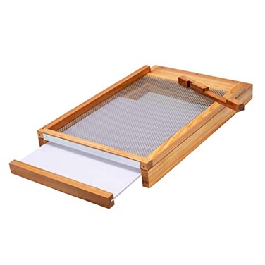 BeeCastle Beehive Screened Bottom Board Dipped in 100 BeeswaxScreened Bottom Board 10 Frame with Solid Wood