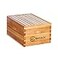 BeeCastle Heavy Wax Coated Langstroth Unassembled DeepBrood Box with Frames and Beeswax Coated Foundation Sheet 8 Frame