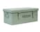 Xbopetda Seed Saving Box Metal Seed Bin Seed Storage Organizer Box Seed Packet Container with Lid Seed Envelope Storage Box 4 Compartments Garden Seed Bin with Safety LocksGreen