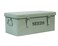 Xbopetda Seed Saving Box Metal Seed Bin Seed Storage Organizer Box Seed Packet Container with Lid Seed Envelope Storage Box 4 Compartments Garden Seed Bin with Safety LocksGreen