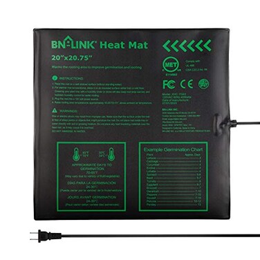 BN-LINK BNLINK Seedling Heat Mat Warm Hydroponic Heating Pad Waterproof 20 x 2075 for Seed Starting Greenhouse and Germination