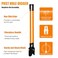 VNIMTI Post Hole Digger Tool Heavy Duty Post Hole Digger with Fiberglass Handle 58 Inches