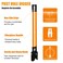 VNIMTI Post Hole Digger Tool Heavy Duty Post Hole Digger with Fiberglass Handle 58 Inches