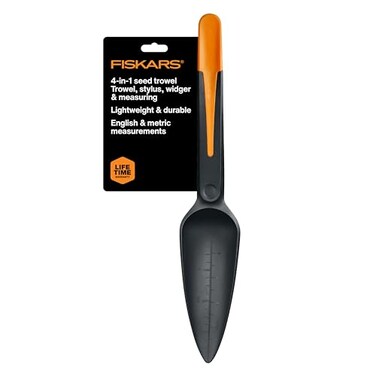 Fiskars 3401101001 Seed Planting Trowel Black